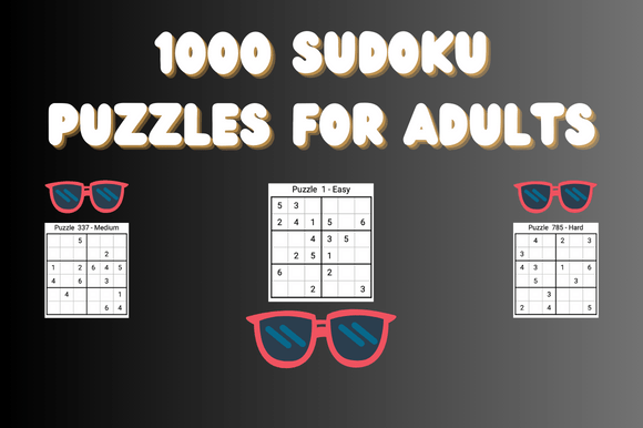 1000 Sudoku Easy to Hard Puzzle