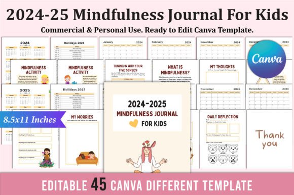 2024 -2025 MINDFULNESS JOURNAL for KIDS
