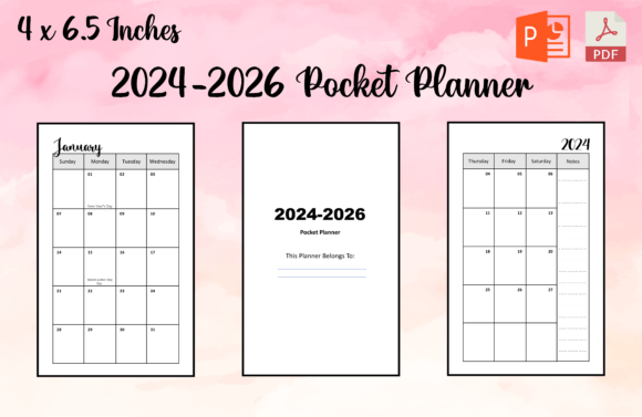 2024-2026 Pocket Planner Interior: A Strategic Tool for Long-Term Planning