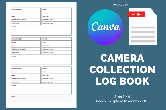 Camera Collection Log Book KDP Interior