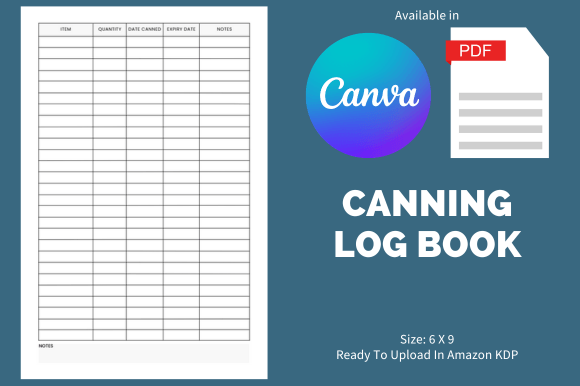 Canning Log Book - KDP Interior: A Practical Guide for Aspiring Content Creators