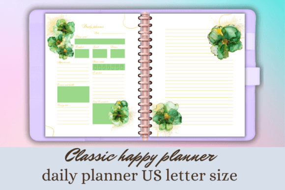 Classic Happy Daily Planner Insert