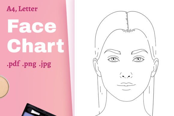 Face Chart PDF Makeup Artist Tool Beauty