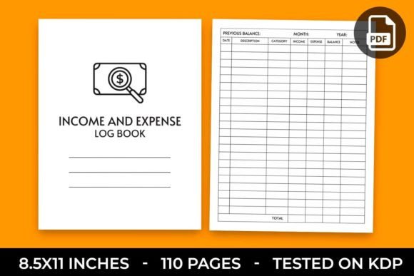 Income and Expense Log Book for Amazon KDP Entrepreneurs