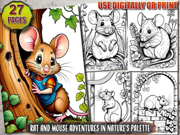 Rat and Mouse Coloring Pages: A Whimsical Journey Through Nature’s Palette