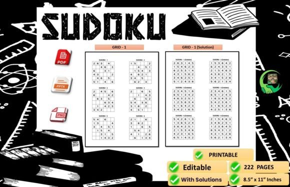 Sudoku 6x6 Grid Challenges for Kids KDP