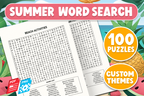 Summer Word Search KDP Interior